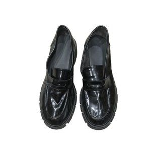 Crown Vintage Womens Clogs Black Block Heeled Shoes Size 9.5 Grunge